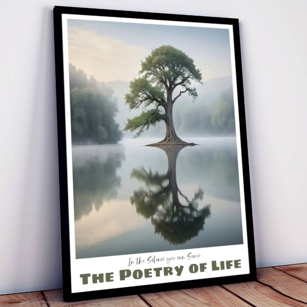 The Poetry of Life Silence —  Vertical Art Print