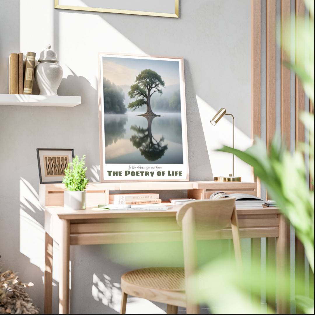 The Poetry of Life Silence —  Vertical Art Print