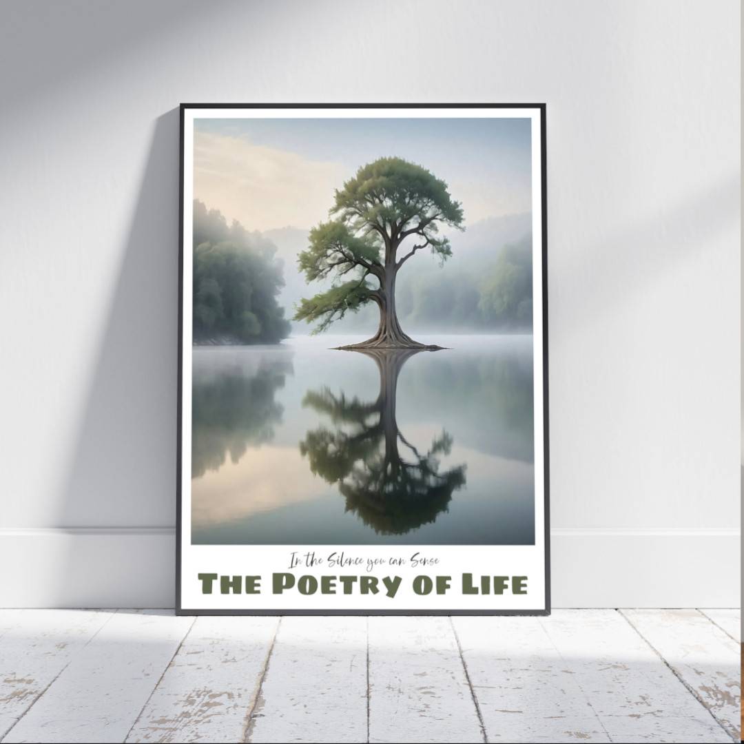 The Poetry of Life Silence —  Vertical Art Print