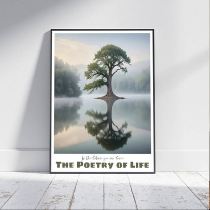 The Poetry of Life Silence —  Vertical Art Print