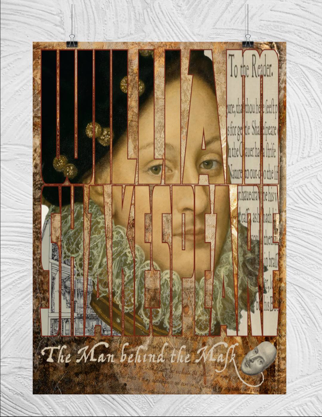 The Man behind the Mask —  Edward DeVere Art Print