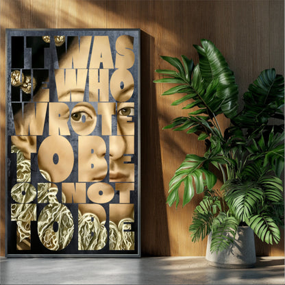 It was He who wrote To Be or not To Be —  Edward DeVere Art Print