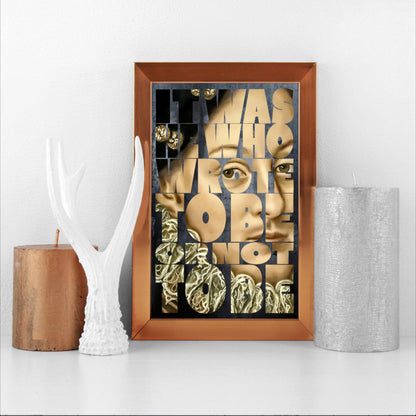 It was He who wrote To Be or not To Be —  Edward DeVere Art Print