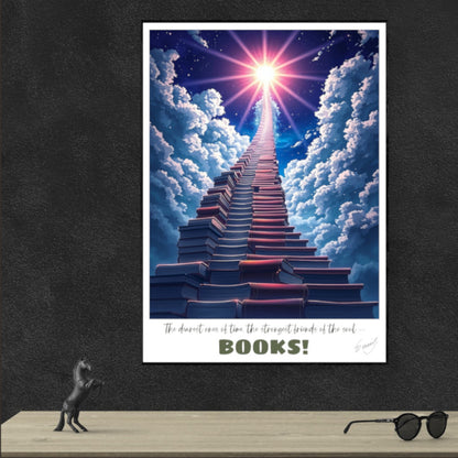 Books! Friends of the Soul —  Dickinson Art Print