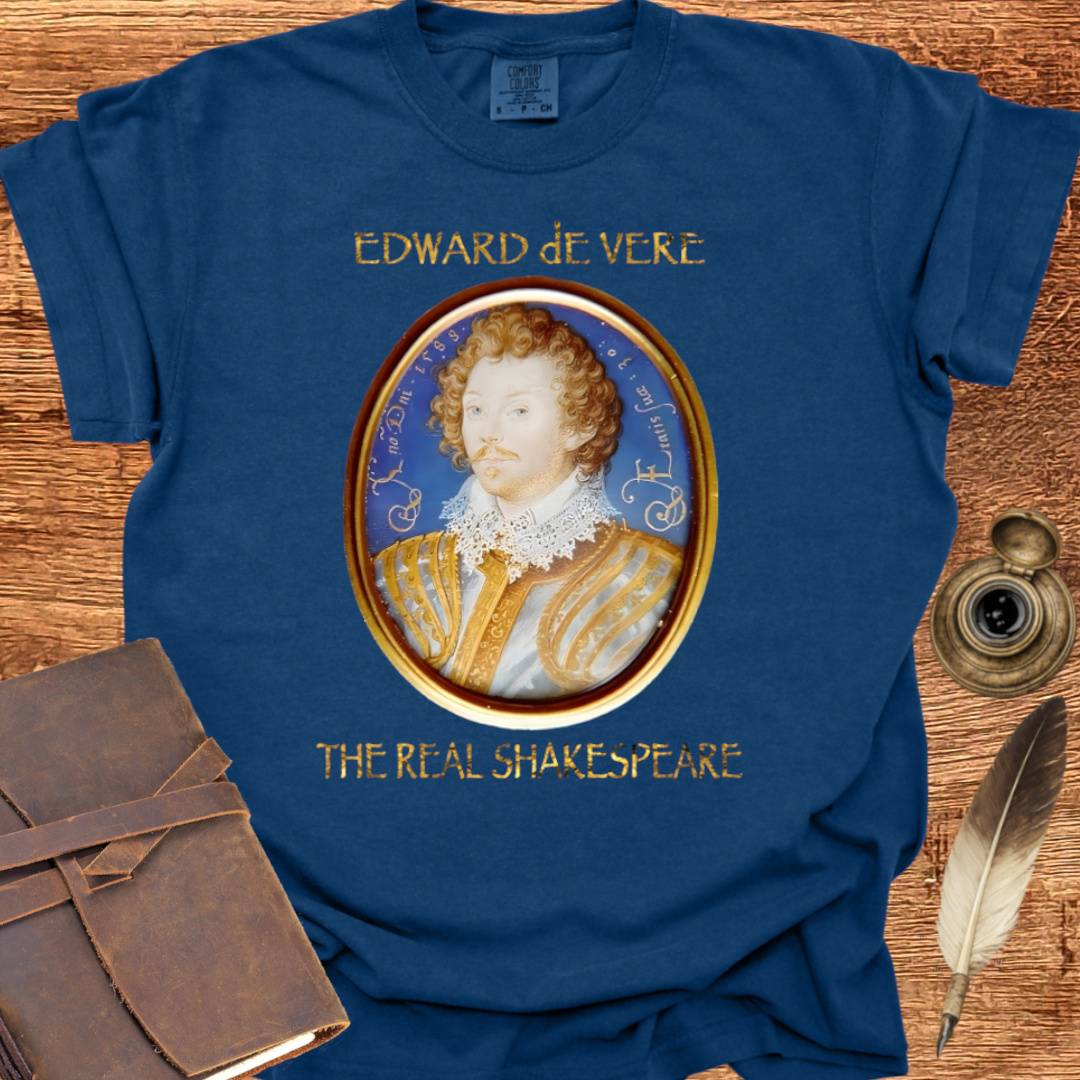 Edward DeVere portrait —  Shakespearean Tee