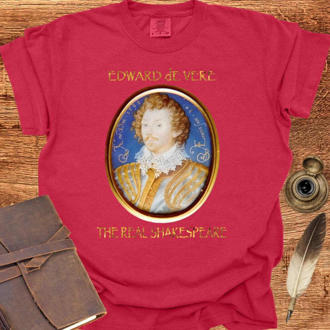Edward DeVere portrait —  Shakespearean Tee