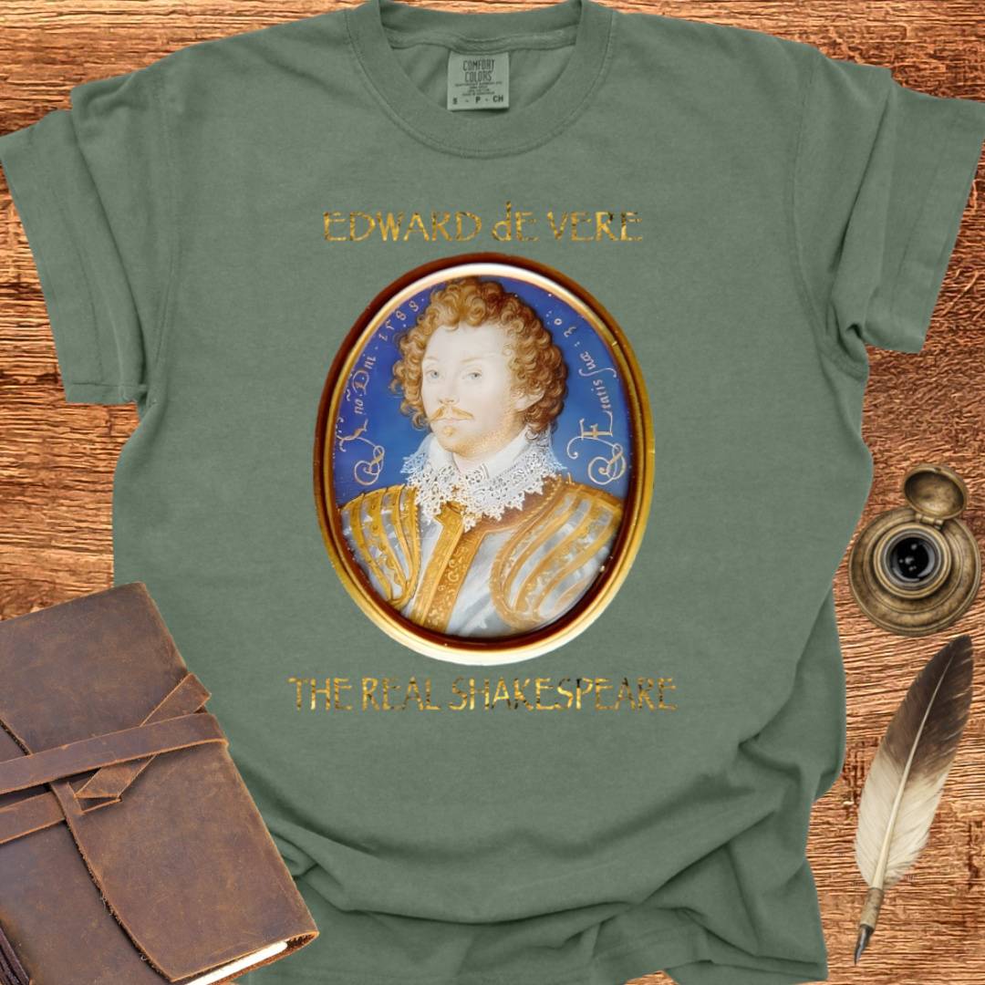 Edward DeVere portrait —  Shakespearean Tee