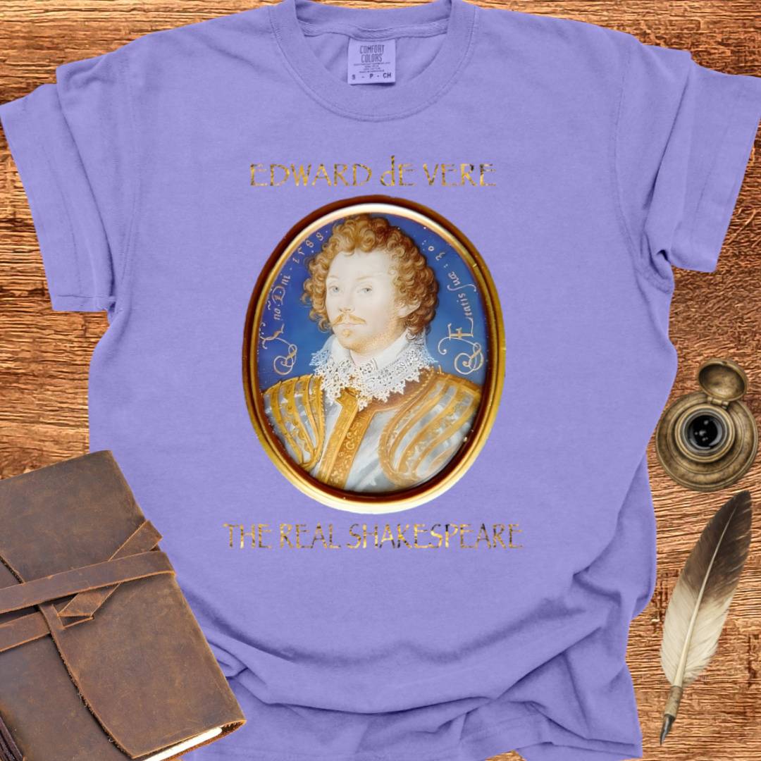 Edward DeVere portrait —  Shakespearean Tee