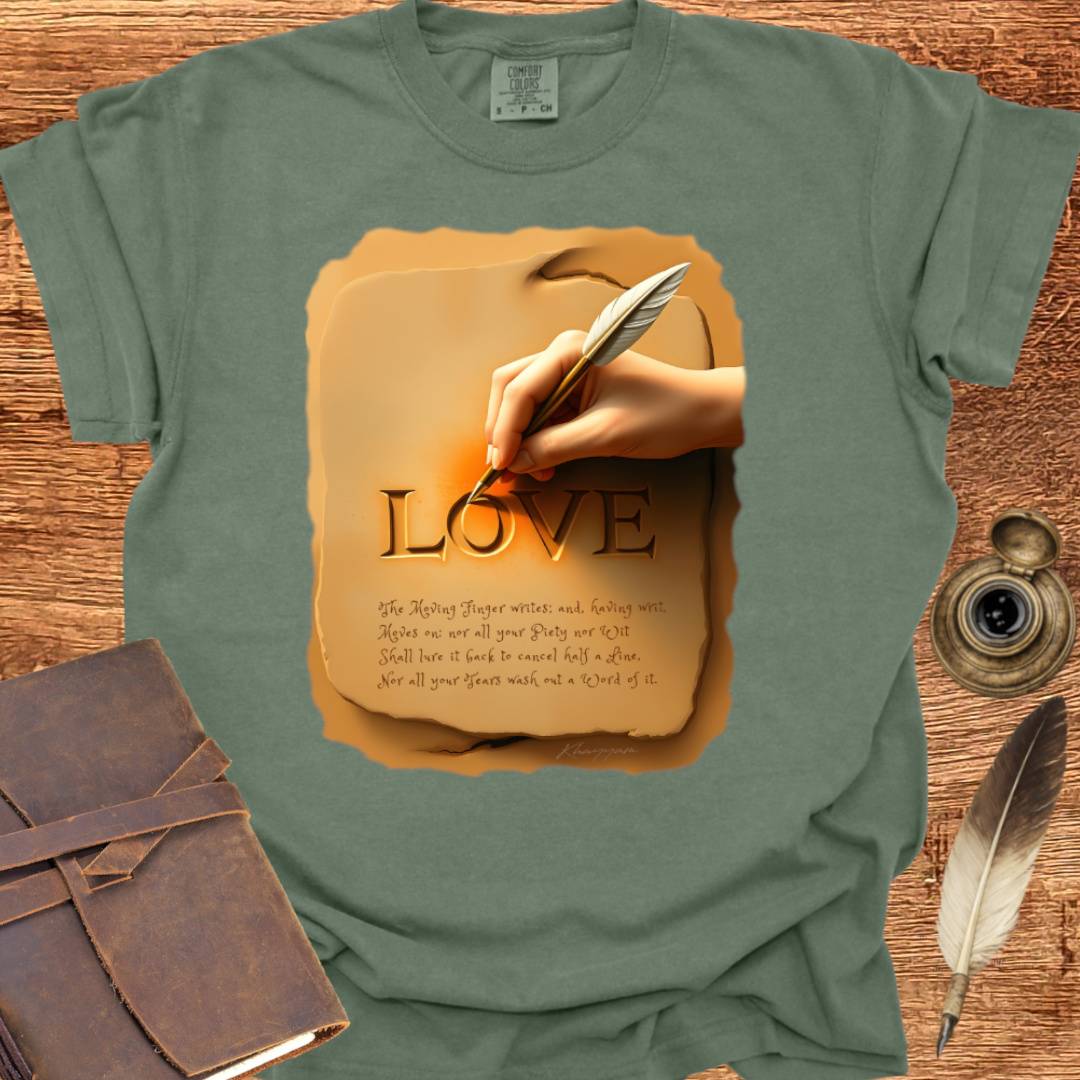 The Moving Finger Writes - Writing T-shirt