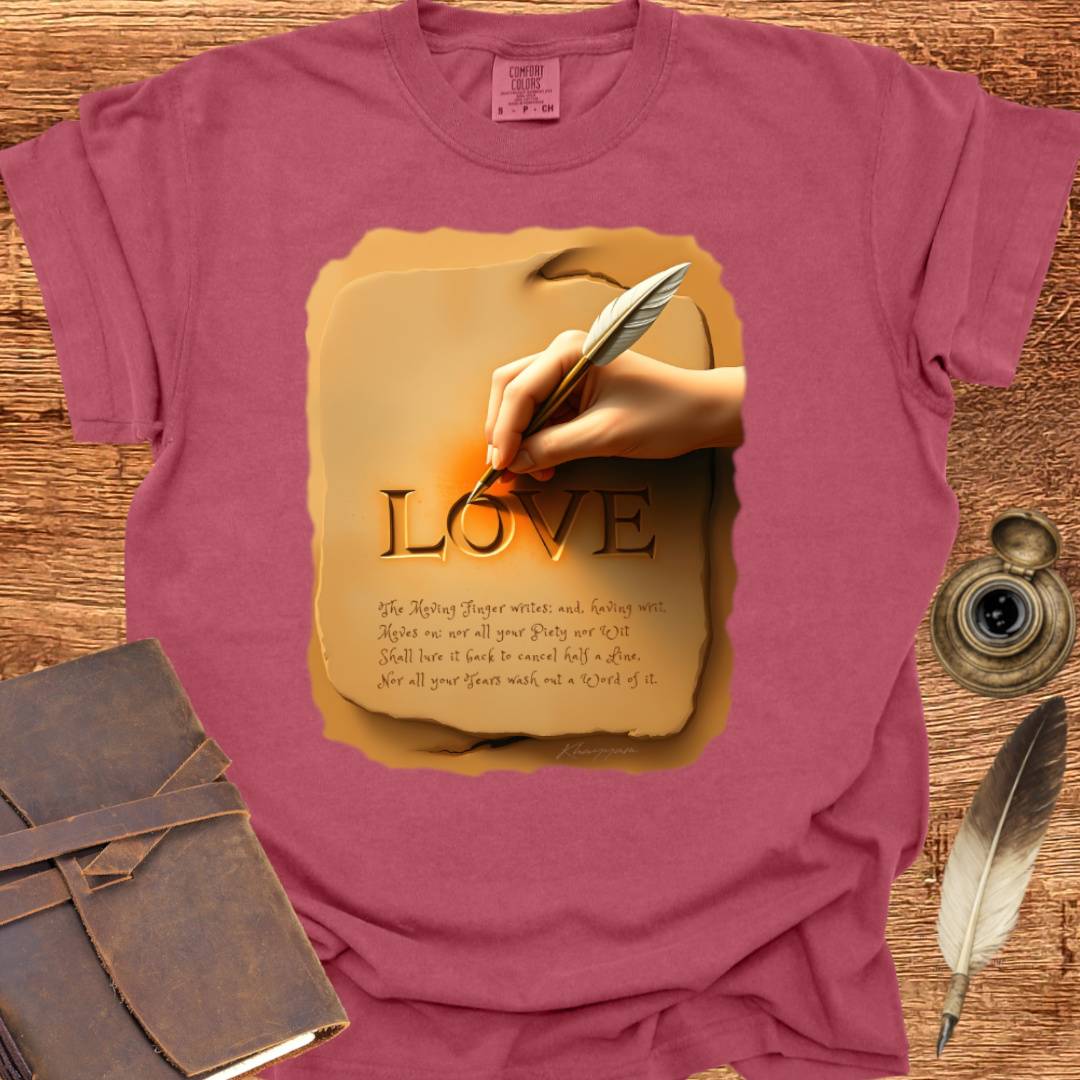 The Moving Finger Writes - Writing T-shirt