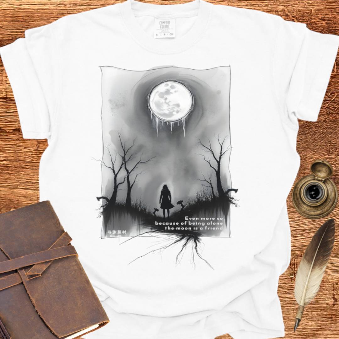 The Moon is a Friend - Poetry T-shirt