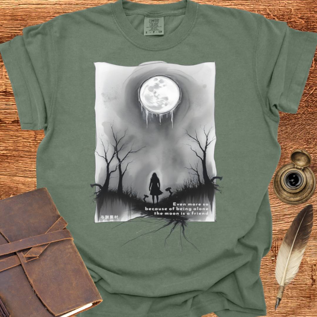 The Moon is a Friend - Poetry T-shirt