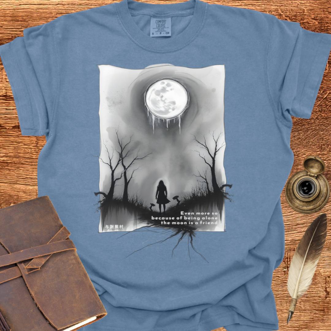 The Moon is a Friend - Poetry T-shirt
