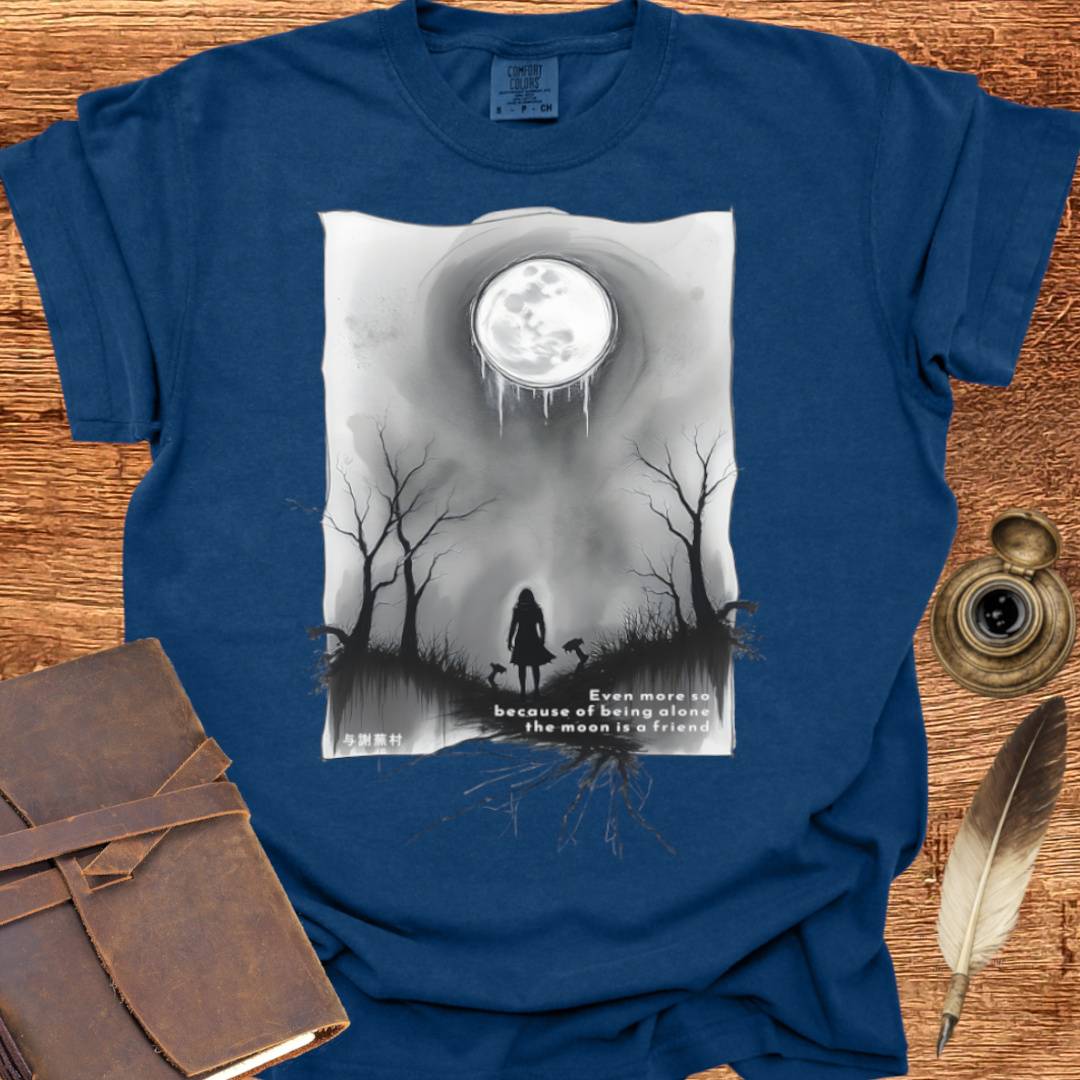 The Moon is a Friend - Poetry T-shirt
