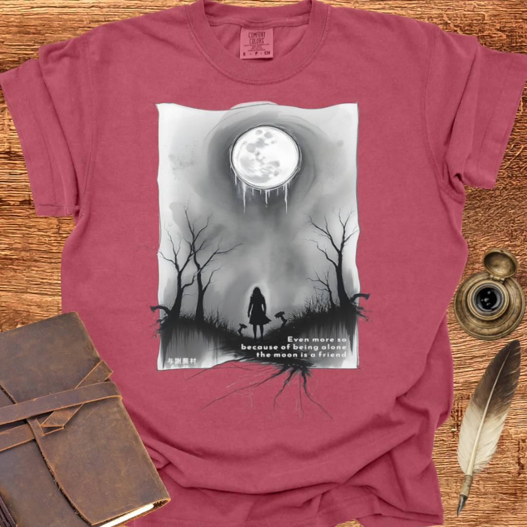 The Moon is a Friend - Poetry T-shirt
