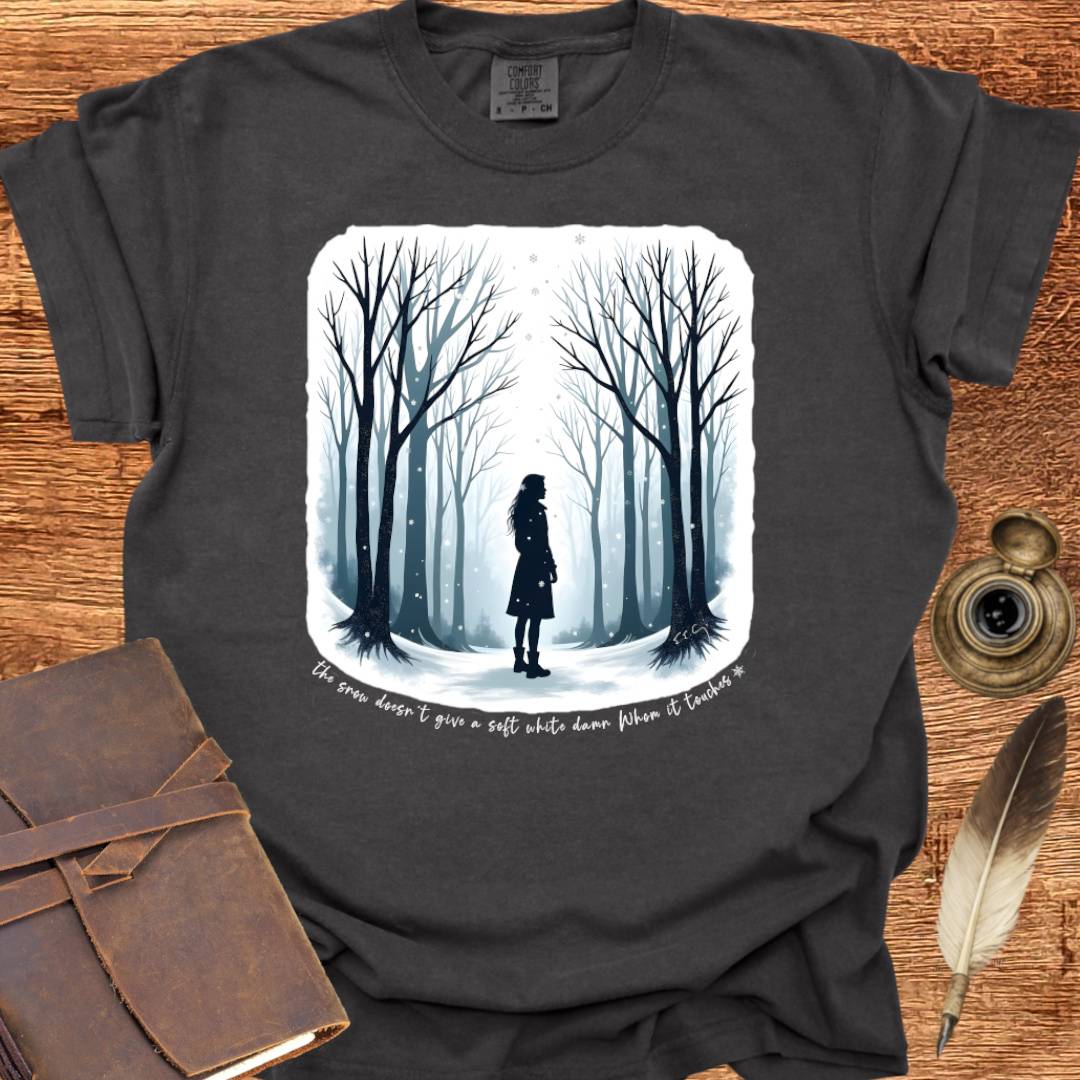 The Snow doesn't give a soft white damn - Writing T-shirt