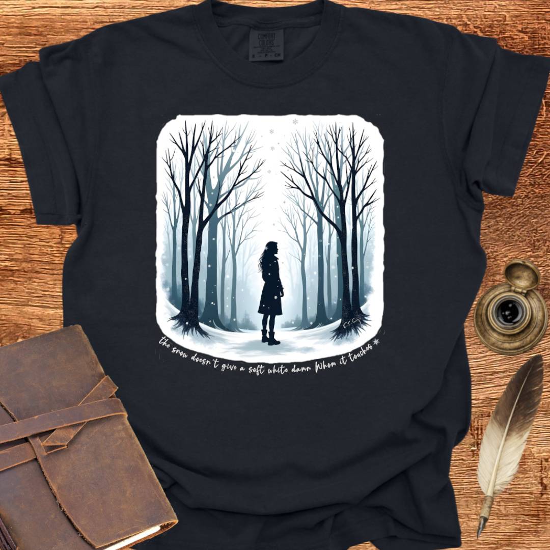 The Snow doesn't give a soft white damn - Writing T-shirt