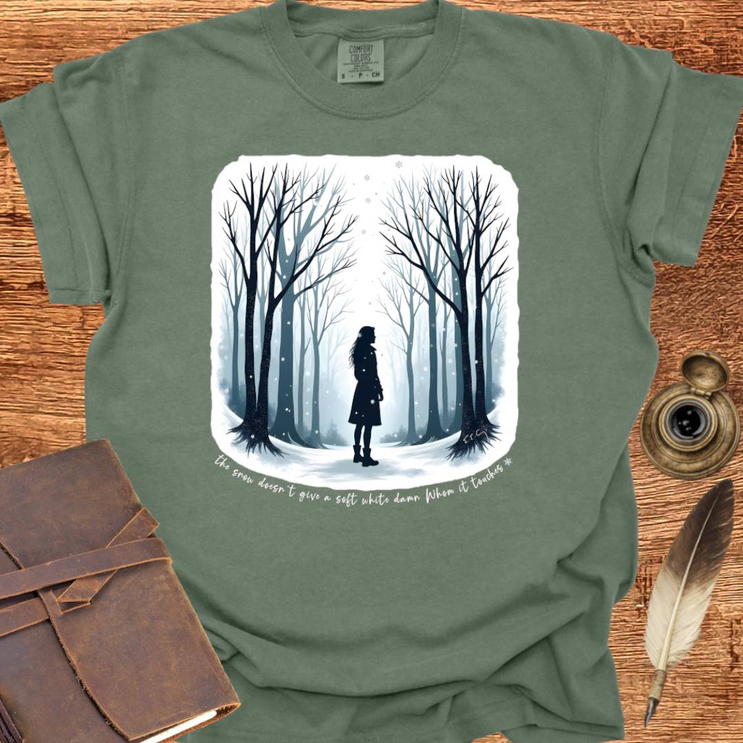 The Snow doesn't give a soft white damn - Writing T-shirt