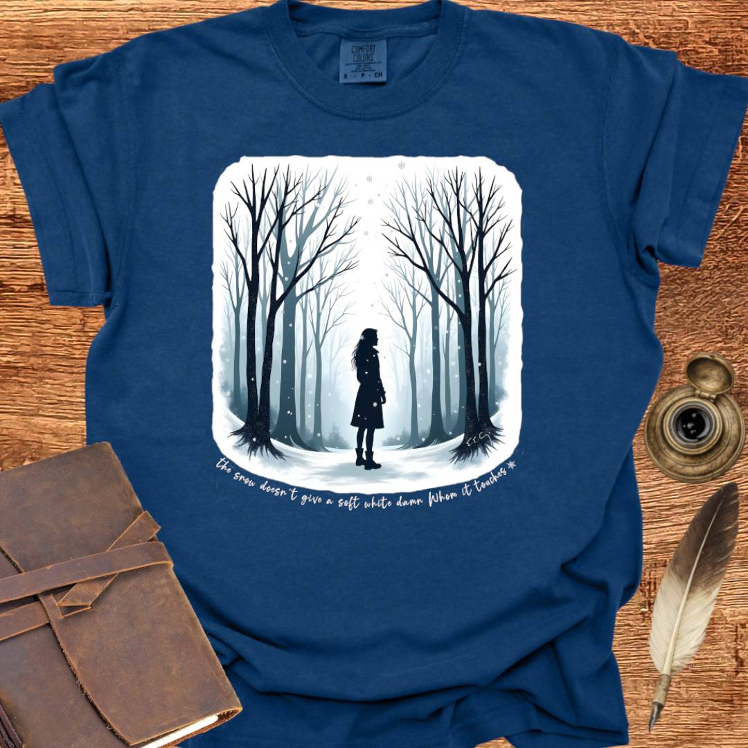 The Snow doesn't give a soft white damn - Writing T-shirt