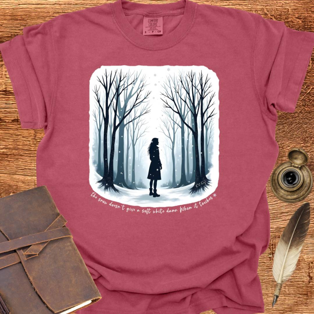 The Snow doesn't give a soft white damn - Writing T-shirt