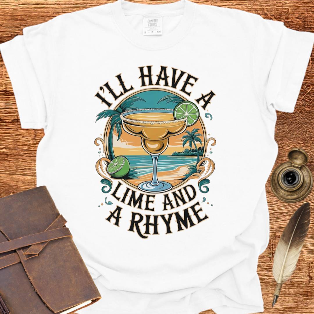 A Lime and a Rhyme - Poetry T-shirt