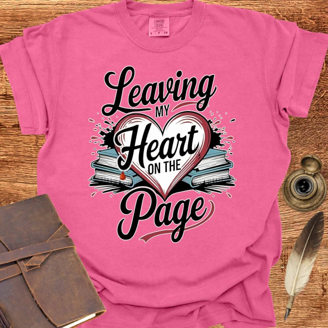 Heart on the Page - Writing T-shirt