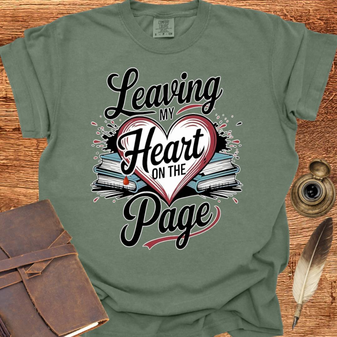 Heart on the Page - Writing T-shirt