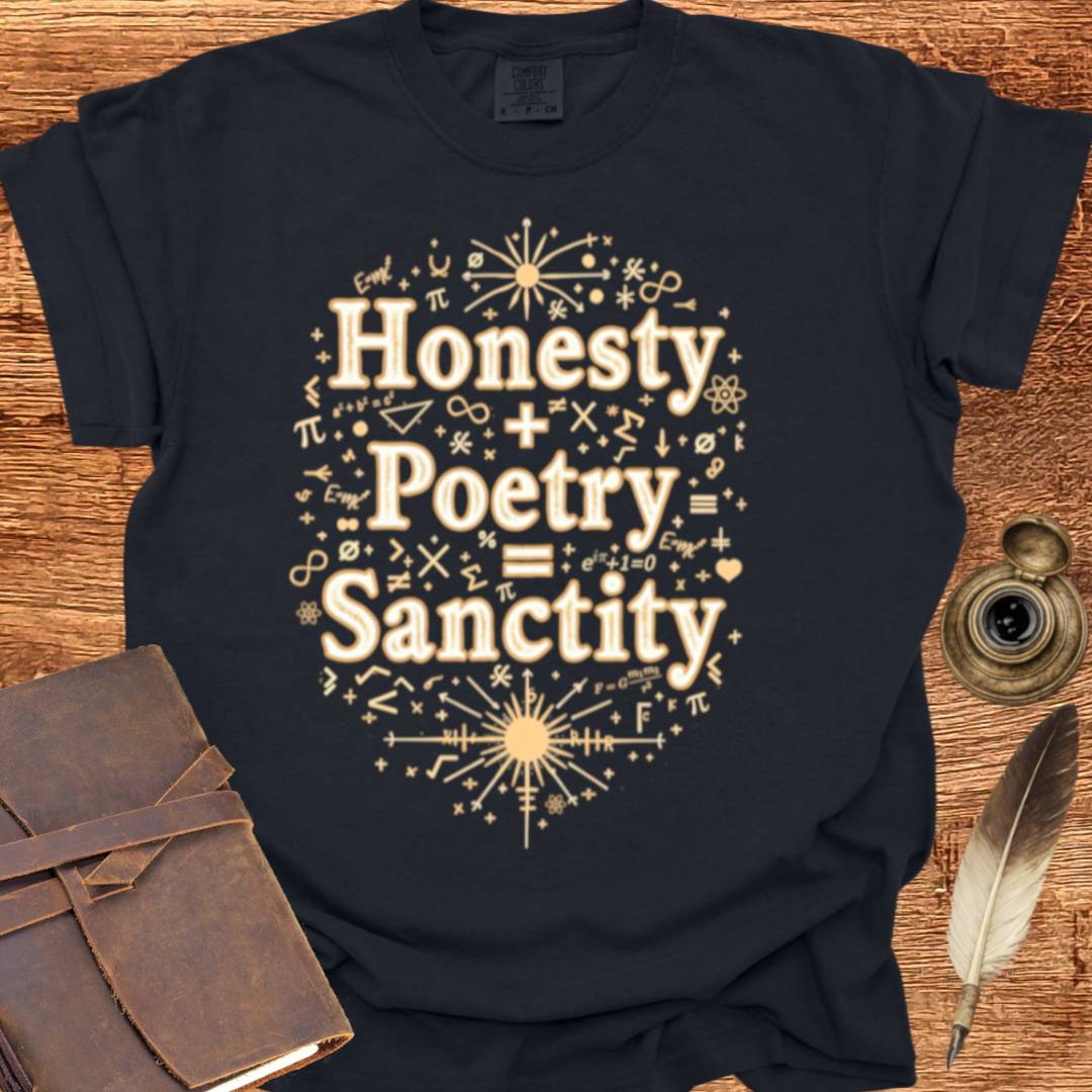 Honesty + Poetry = Sanctity - Poetry T-shirt