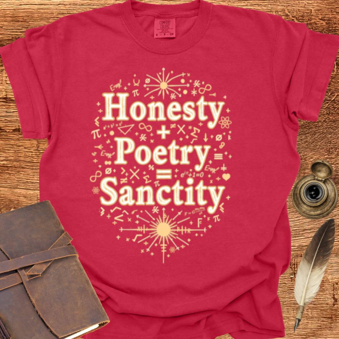Honesty + Poetry = Sanctity - Poetry T-shirt