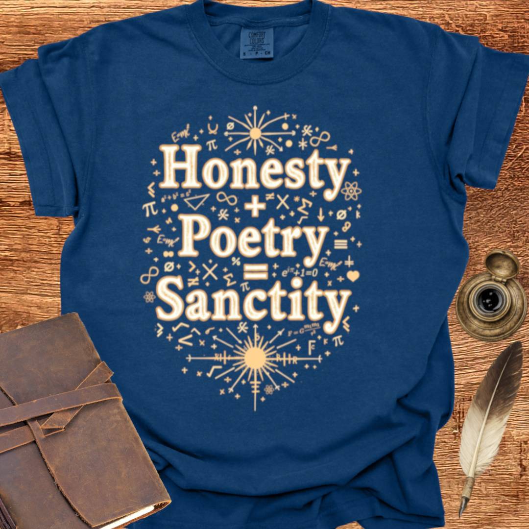 Honesty + Poetry = Sanctity - Poetry T-shirt