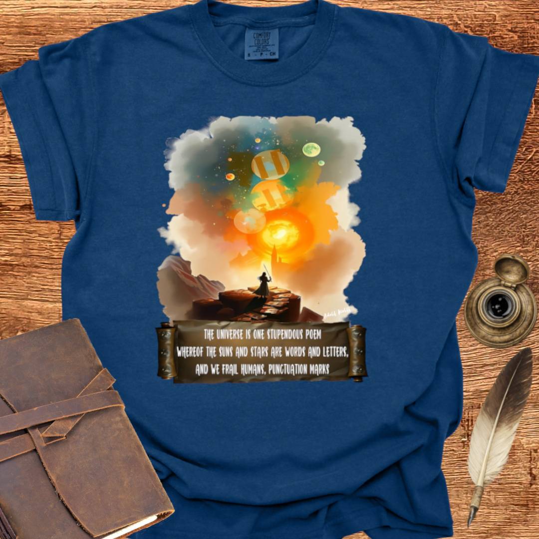 The Universe is one Stupendous Poem - Poetry T-shirt