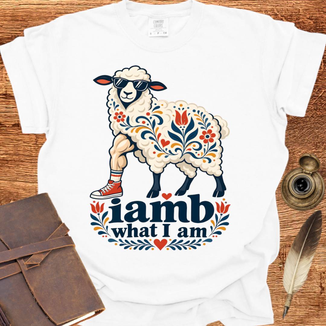 iamb what I am - Poetry T-shirt
