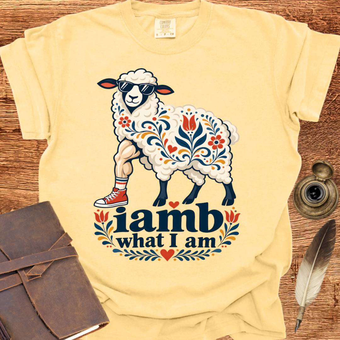 iamb what I am - Poetry T-shirt