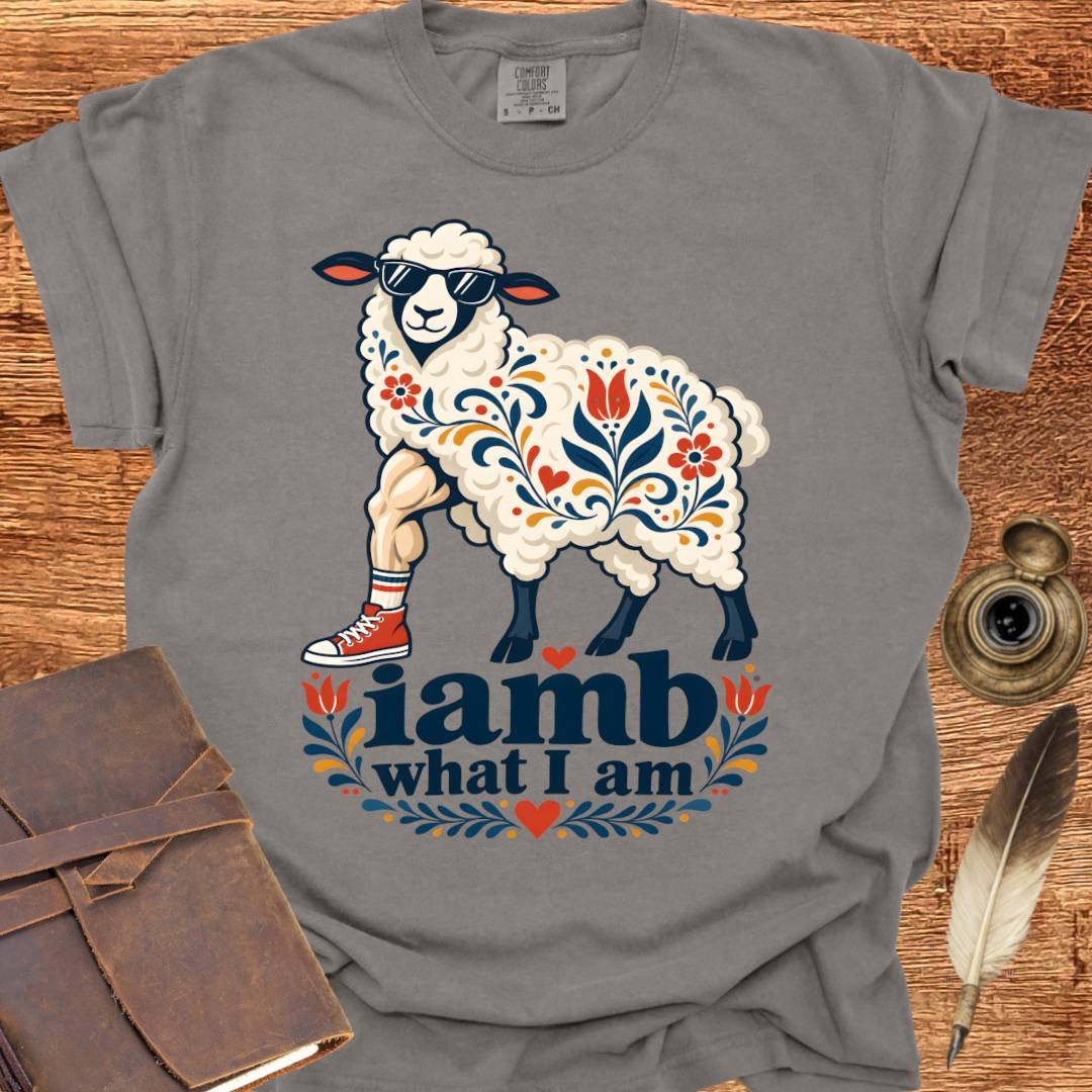 iamb what I am - Poetry T-shirt
