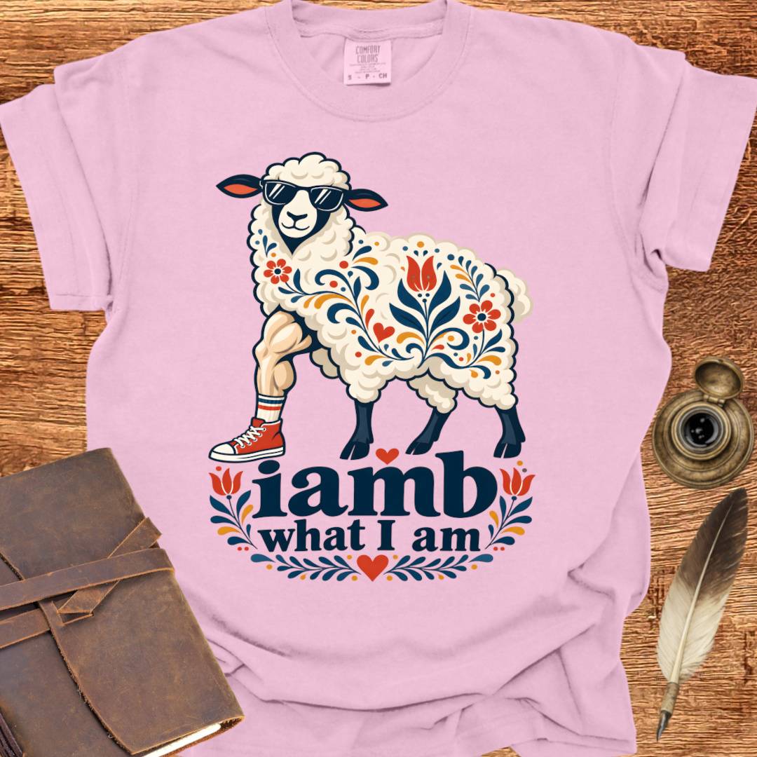 iamb what I am - Poetry T-shirt