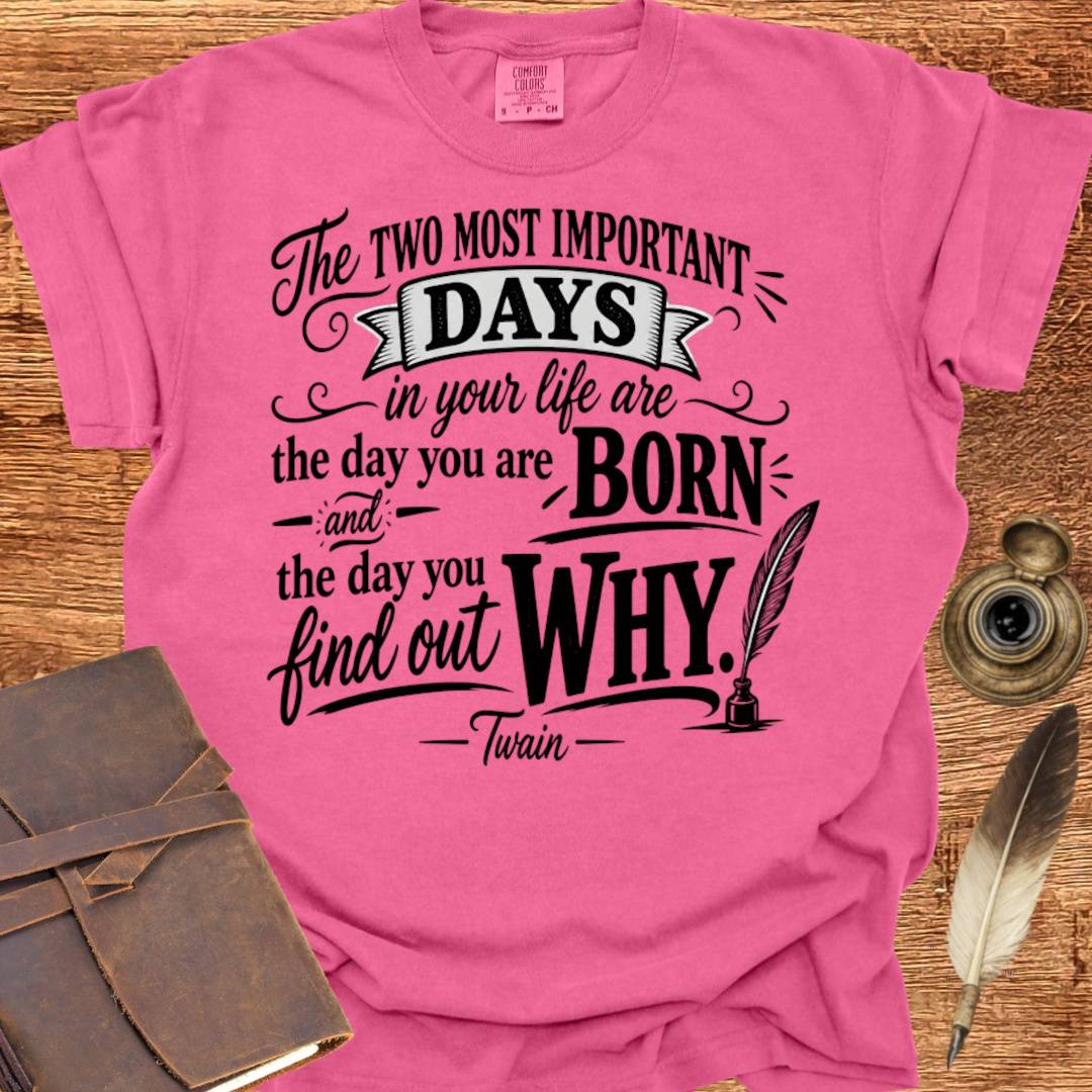 The Two Most Important Days of your Life - Creativity T-shirt