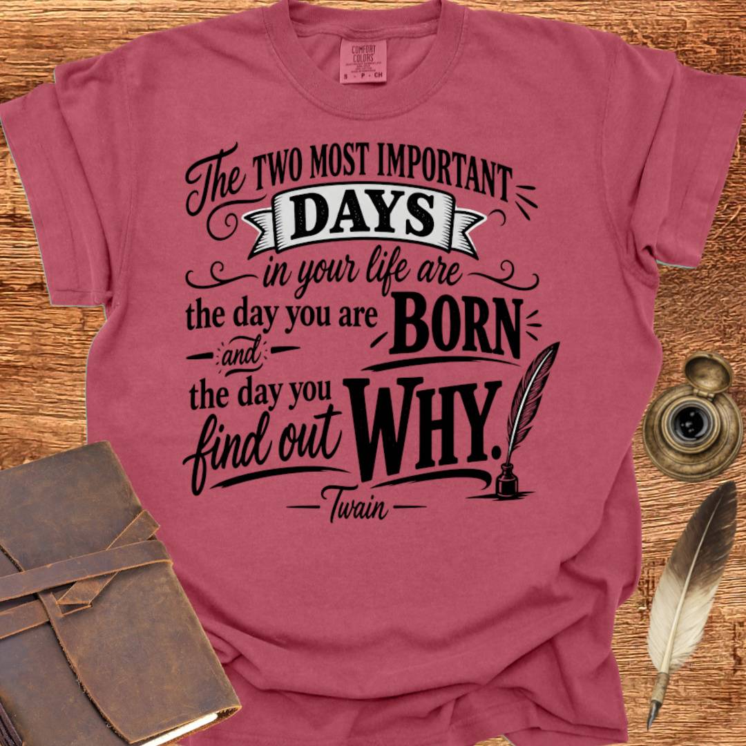 The Two Most Important Days of your Life - Creativity T-shirt