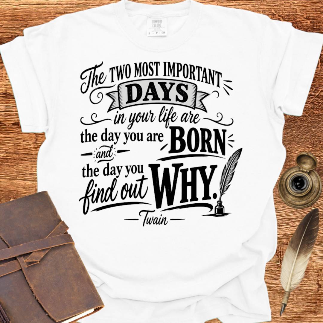 The Two Most Important Days of your Life - Creativity T-shirt
