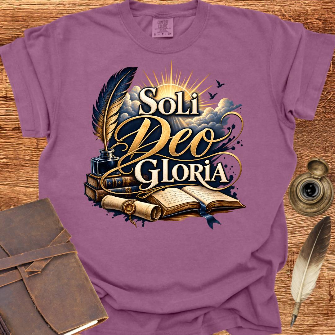 Soli Deo Gloria - Writing T-shirt