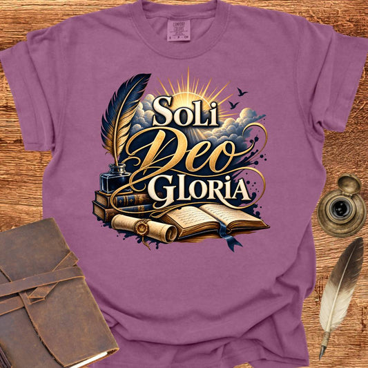 Soli Deo Gloria - Writing T-shirt