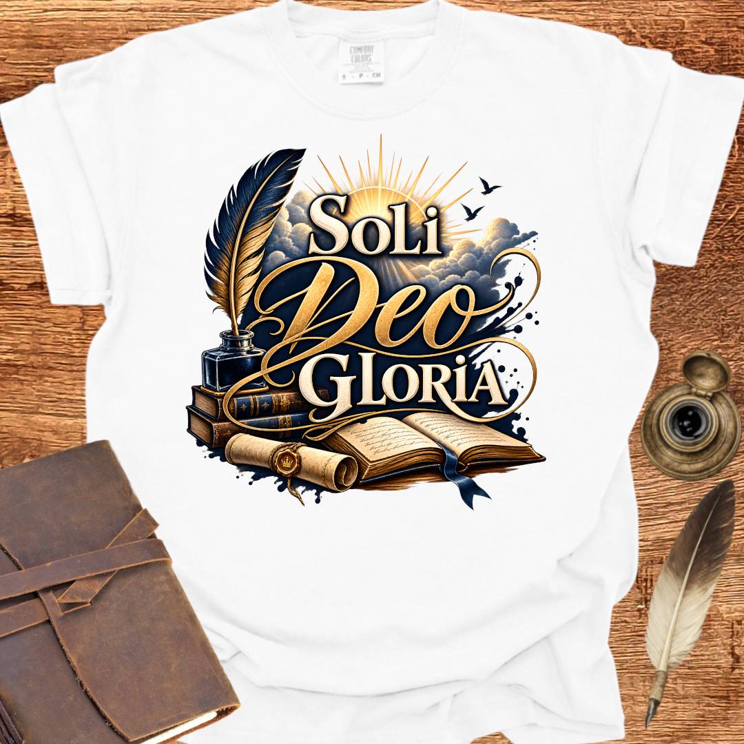 Soli Deo Gloria - Writing T-shirt