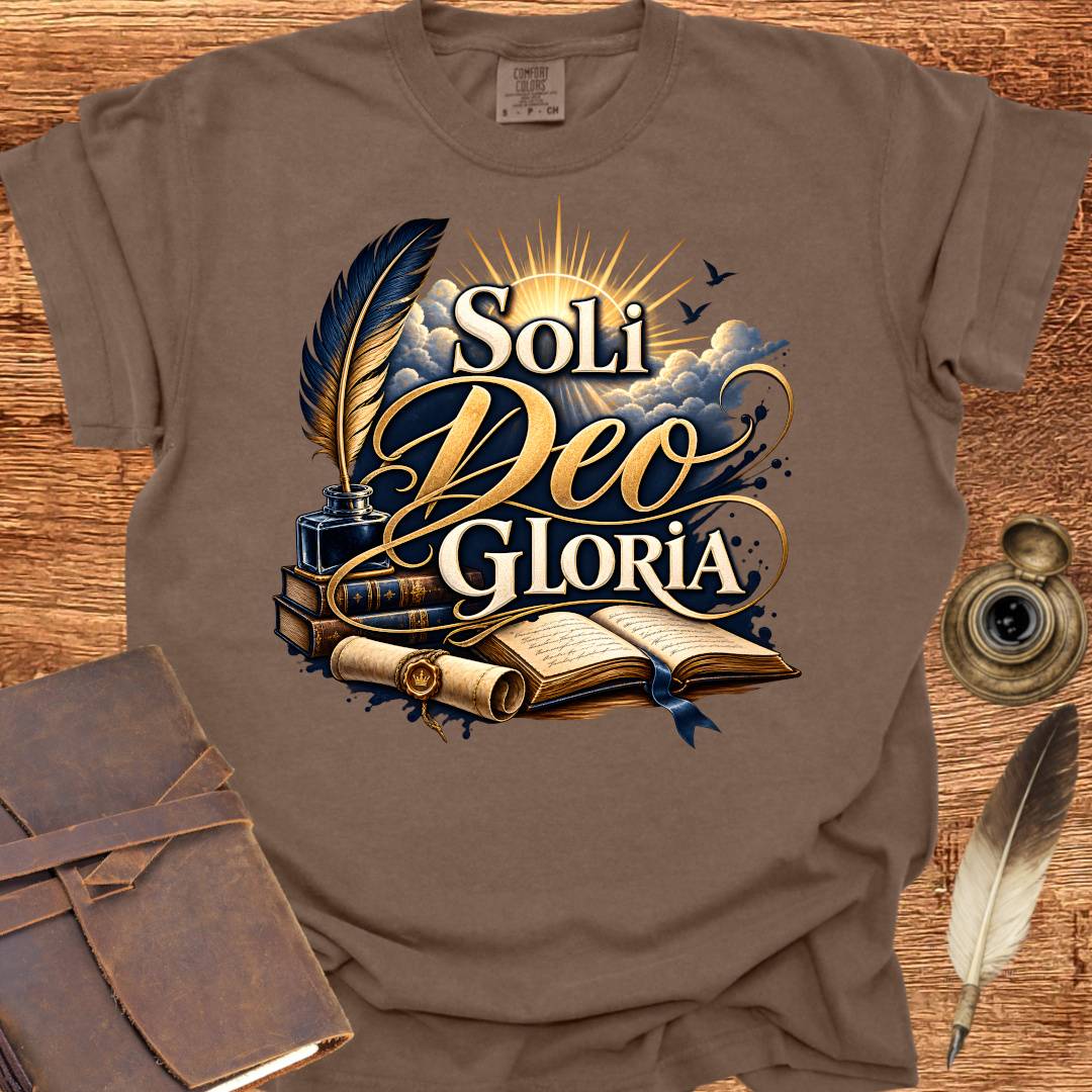 Soli Deo Gloria - Writing T-shirt