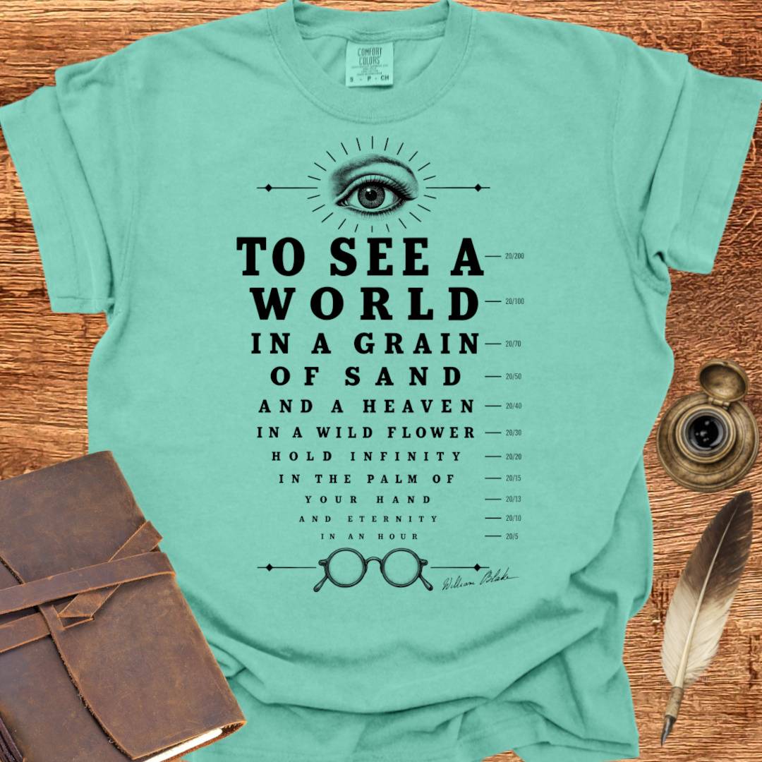 Eye Test William Blake Poem - Poetry T-shirt