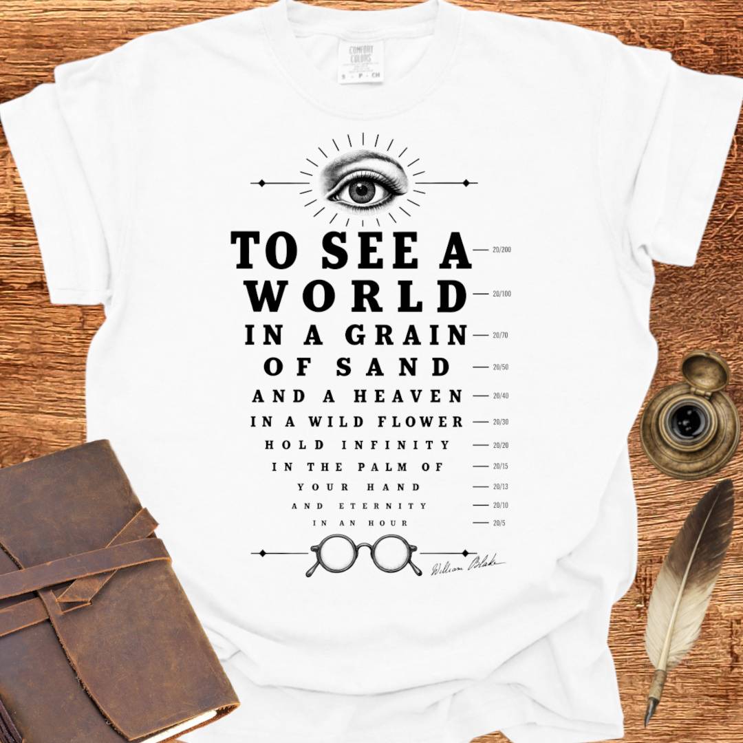 Eye Test William Blake Poem - Poetry T-shirt