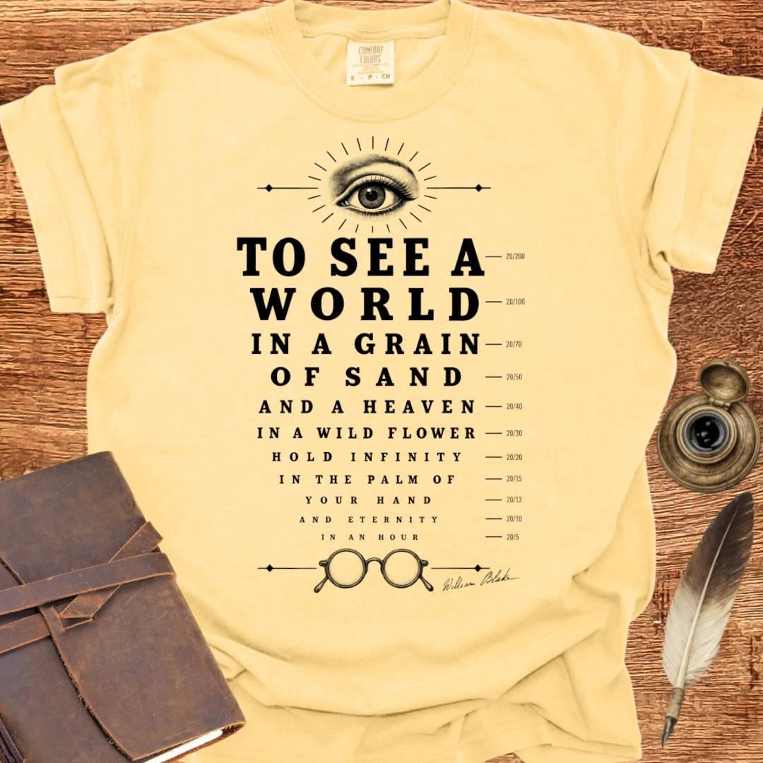 Eye Test William Blake Poem - Poetry T-shirt