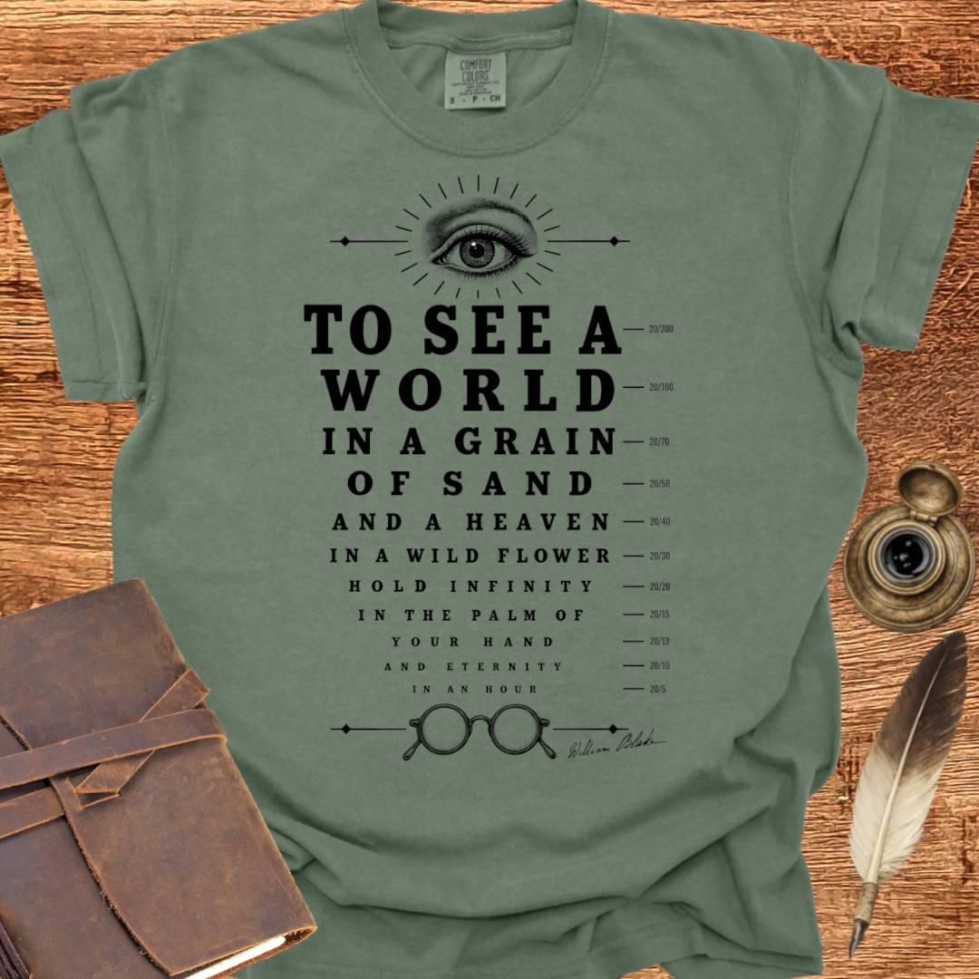 Eye Test William Blake Poem - Poetry T-shirt