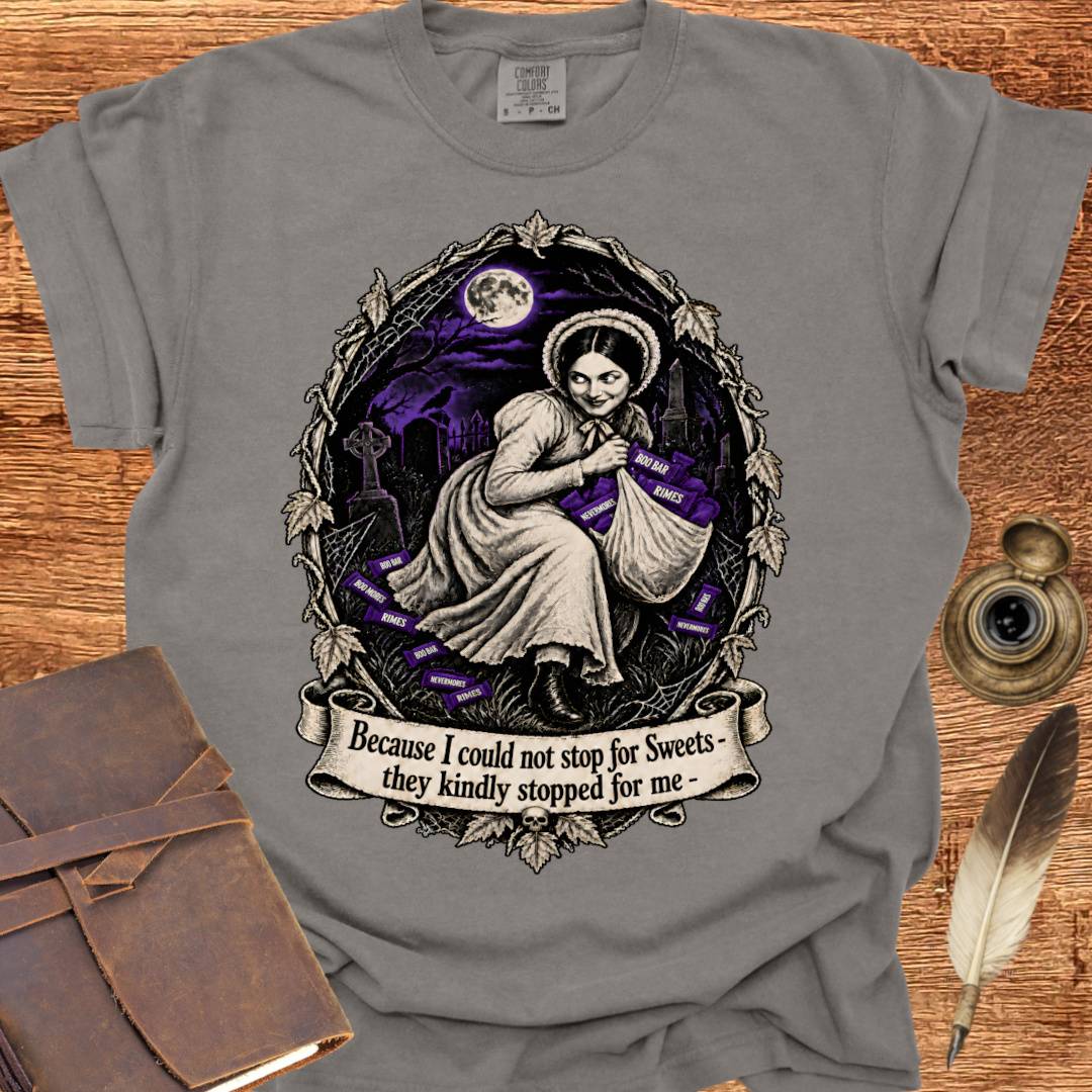 Stop for Sweets - Dickinson Poetry T-shirt
