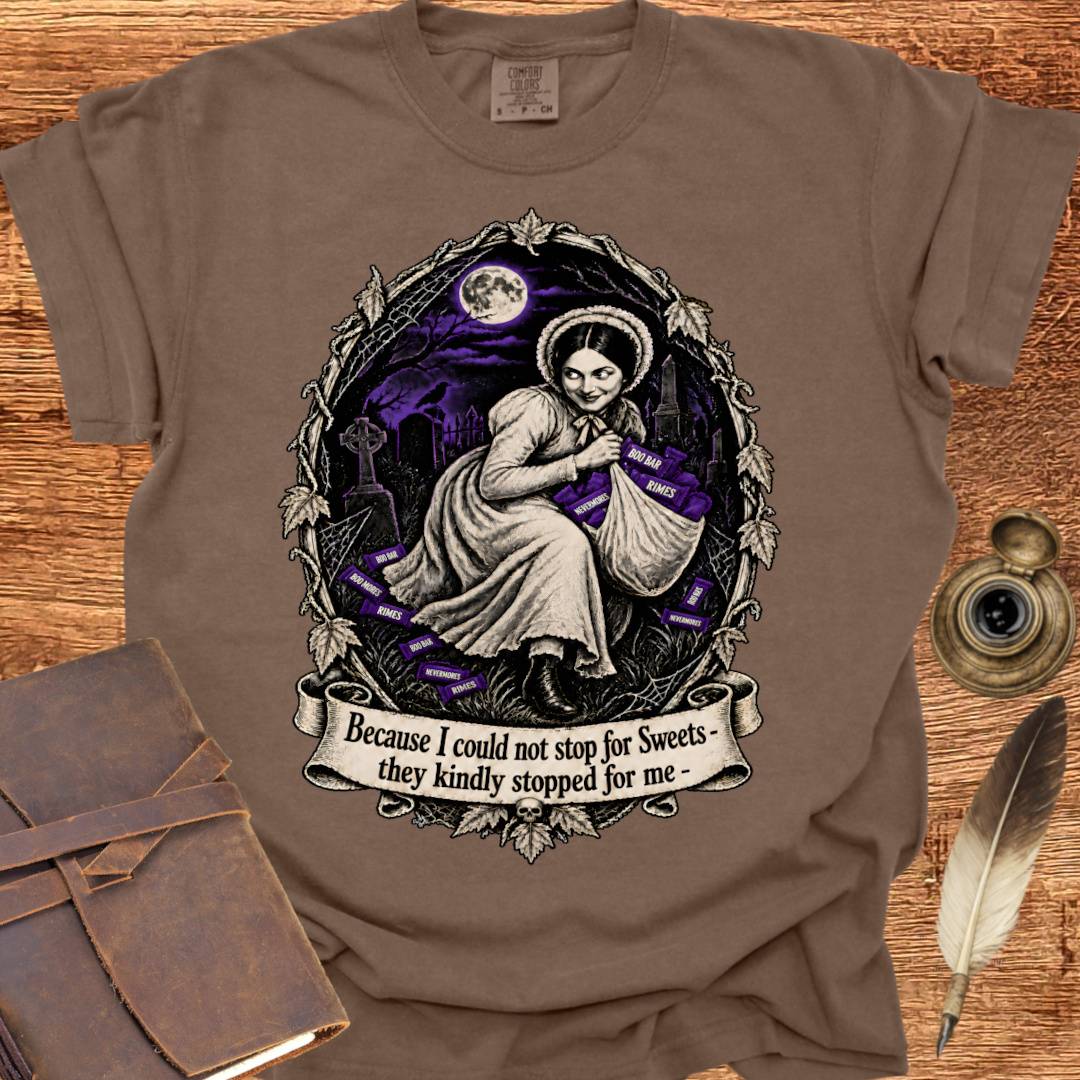 Stop for Sweets - Dickinson Poetry T-shirt