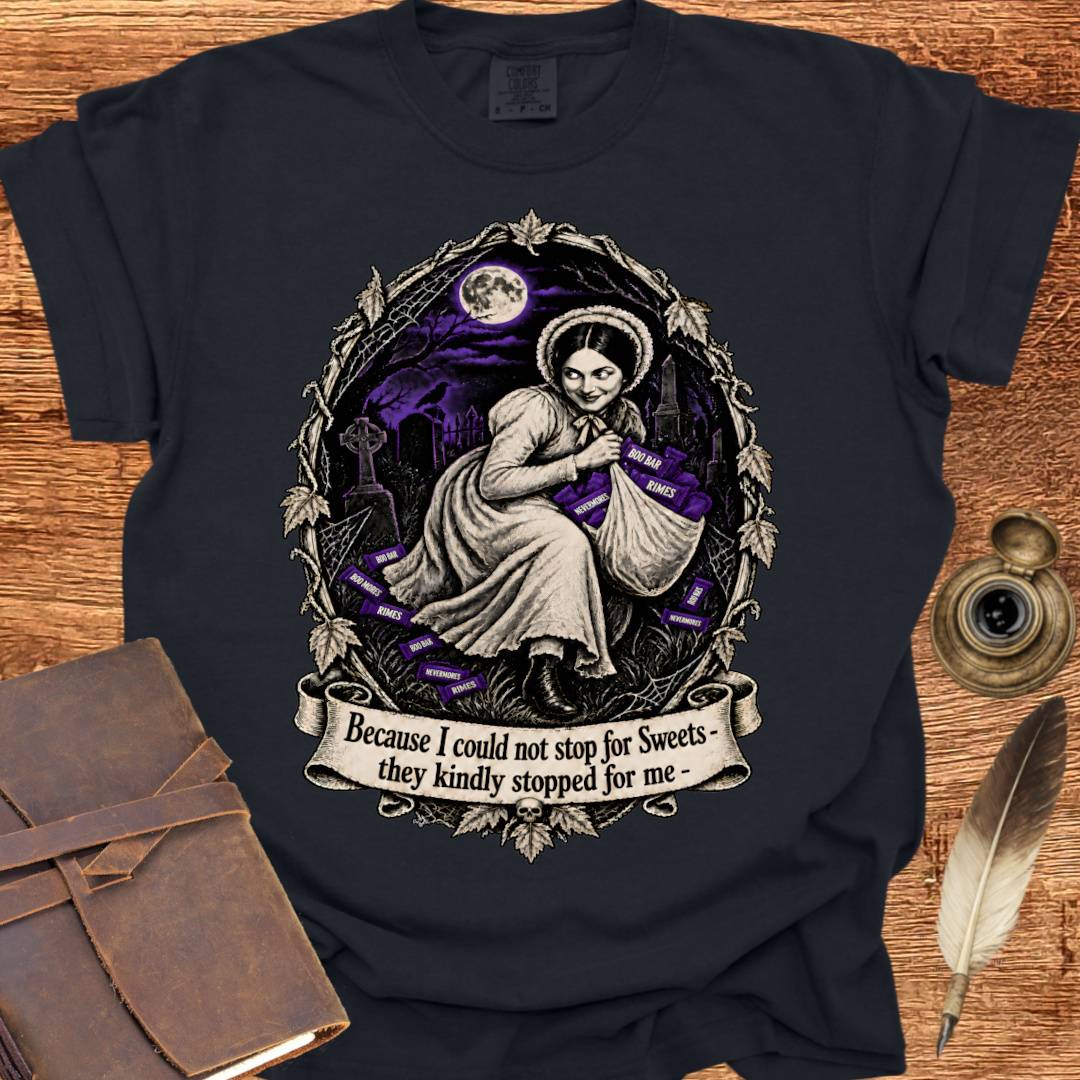 Stop for Sweets - Dickinson Poetry T-shirt