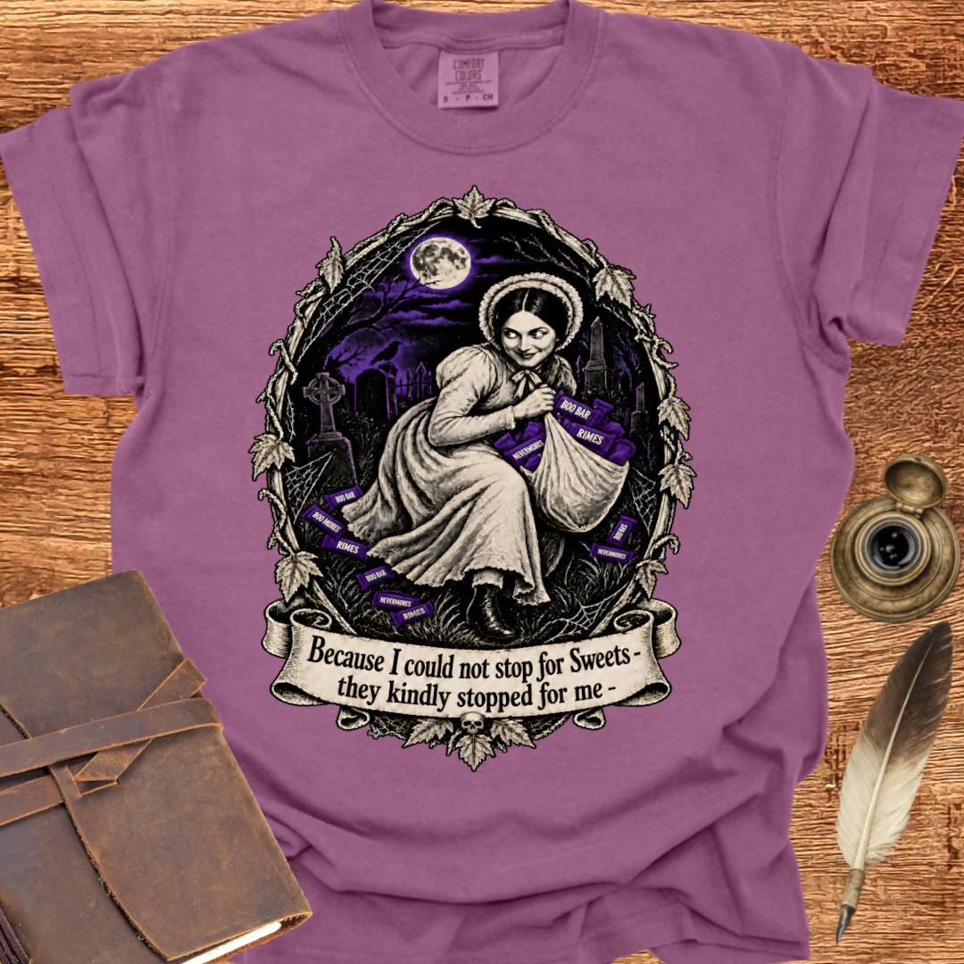 Stop for Sweets - Dickinson Poetry T-shirt